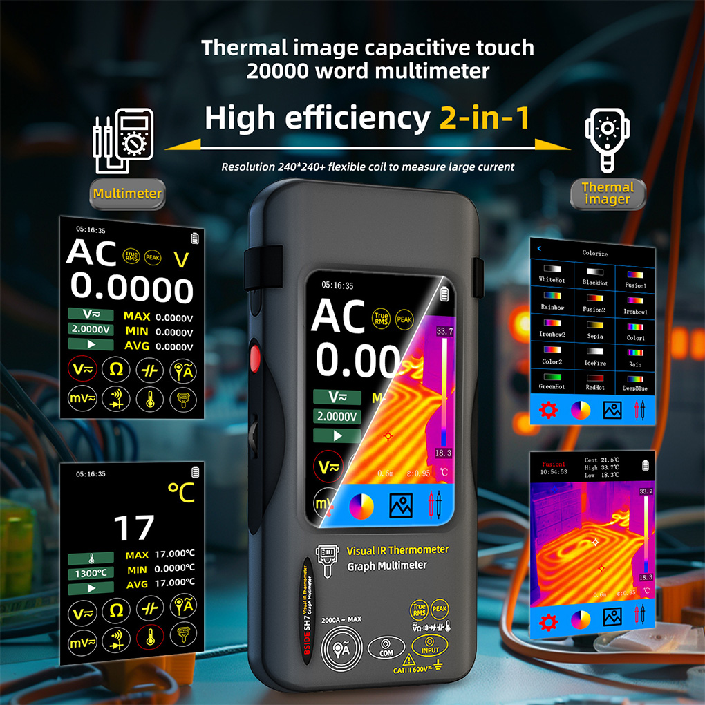 Thermal Imaging Camera Pcb Repair - Warmtebeeldcamera Multimeter 320×320 Resolutie 3,98 Inch