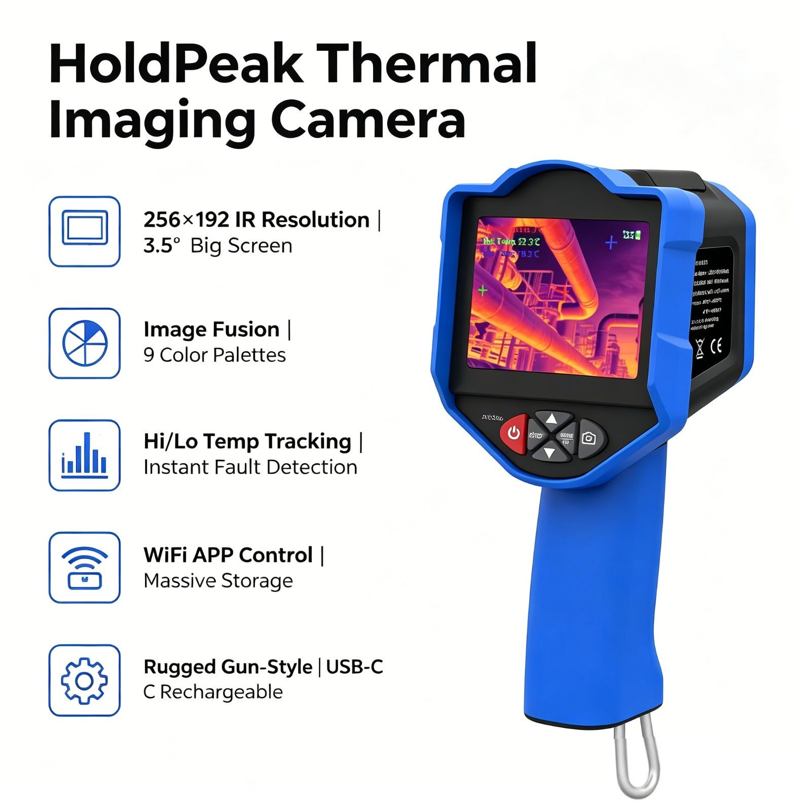 Thermal Imaging Camera Pcb Repair - HoldPeak Warmtebeeldcamera 256 x 192 Infrarood