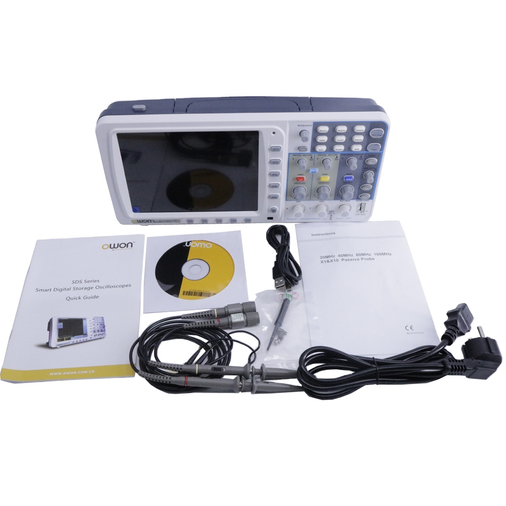 OWON SDS7102V Digitale Opslago - Digital Storage Oscilloscope 100Mhz recensie en prijs